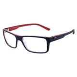 Armação Oculos Grau Hb Polytech Azul Vermelho Brilhoso