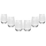 Jogo de Copos 6 Peças Aruba Transparente 465ml - Nadir