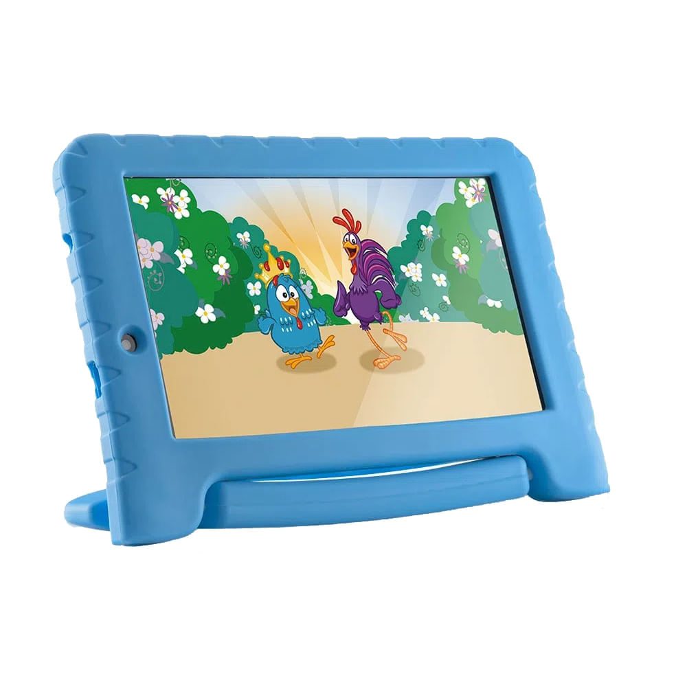 Tablet Multilaser Nb311 Galinha Pintadinha Plus 16Gb Dual Câmera Android Azul