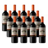 Kit Vinho Tinto Chileno Concha Y Toro Reservado Carménère com 12 unidades de 750 ml