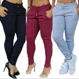 Calça Ribana Feminina Cintura Alta