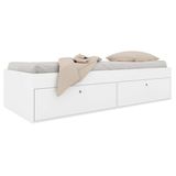 Cama Solteiro com 4 Portas Tókio Branco