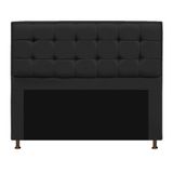 Cabeceira Copenhague 195 cm King Size Corano Preto AM Decor