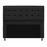 Cabeceira Copenhague 195 cm King Size Suede Preto AM Decor