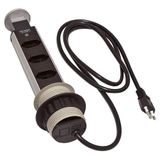 Torre 3 Tomadas Multiplug Retrátil Embutir Renna