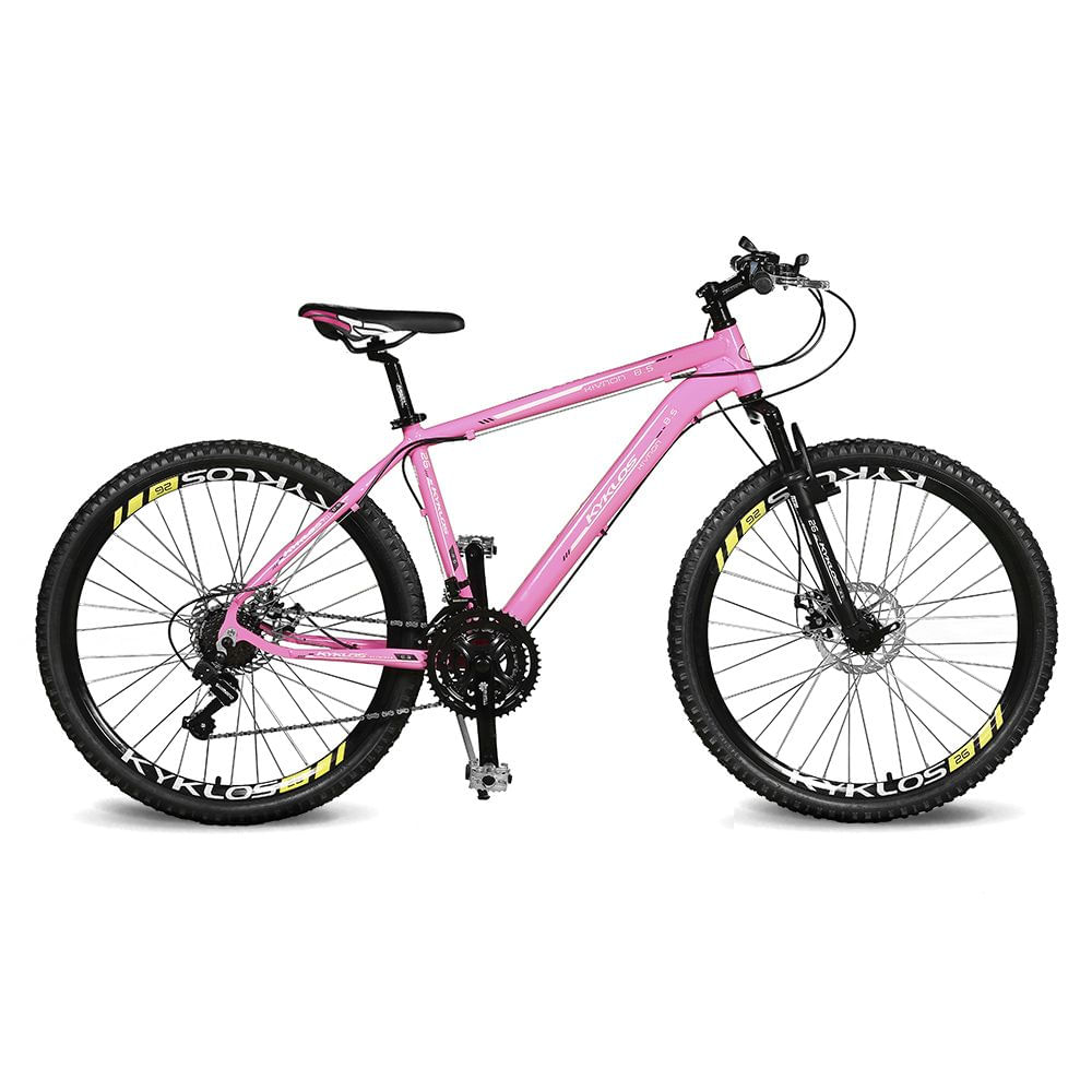 Bicicleta Kyklos Kivnon 8.5 Aro 26 Susp. Dianteira 21 Marchas - Rosa