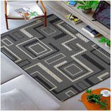 Tapete Sisal Sala 1,50 X 2,00 Antiderrapante Preto S-552