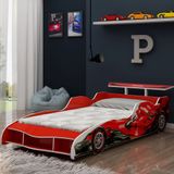 Cama Infantil em MDF F1 Gelius Vermelho
