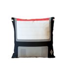 Almofada Para Sofá Sala Cheia 40x40 Preto Fita