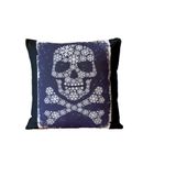 Almofada Para Sofá Sala Cheia 40x40 Caveira Decorativa