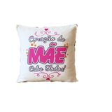 Almofada Para Sofá Sala Cheia 40x40 Branca Coração De Mãe