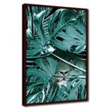 Quadro Textura Cx Alta Leão Na Floresta Esverdeado 40x60 Titulos Leão Na Floresta Esverdeado Moldura Madeira