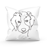 Almofada Para Sofá Sala Cheia 40x40 Decorativa Linha Dog
