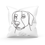 Almofada Para Sofá Sala Cheia 40x40 Linha Cachorro Com Capa
