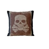 Almofada Para Sofá Sala Cheia 40x40 Decoração Caveira