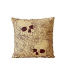 Almofada Para Sofá Sala Cheia 40x40 Decorativa Crânios
