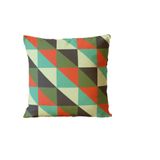 Almofada Para Sofá Sala Cheia 40x40 Quadrado Triângulo
