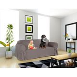 Capa Para Sofá De 4 Lugares Em Gorgurão Resistente Mais Vendida Pets Sala De Estar Gatos Decoração