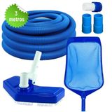 Kit Completo Manutenção E Limpeza Para Piscinas De Fibra, Vinil E Alvenaria Uso Universal