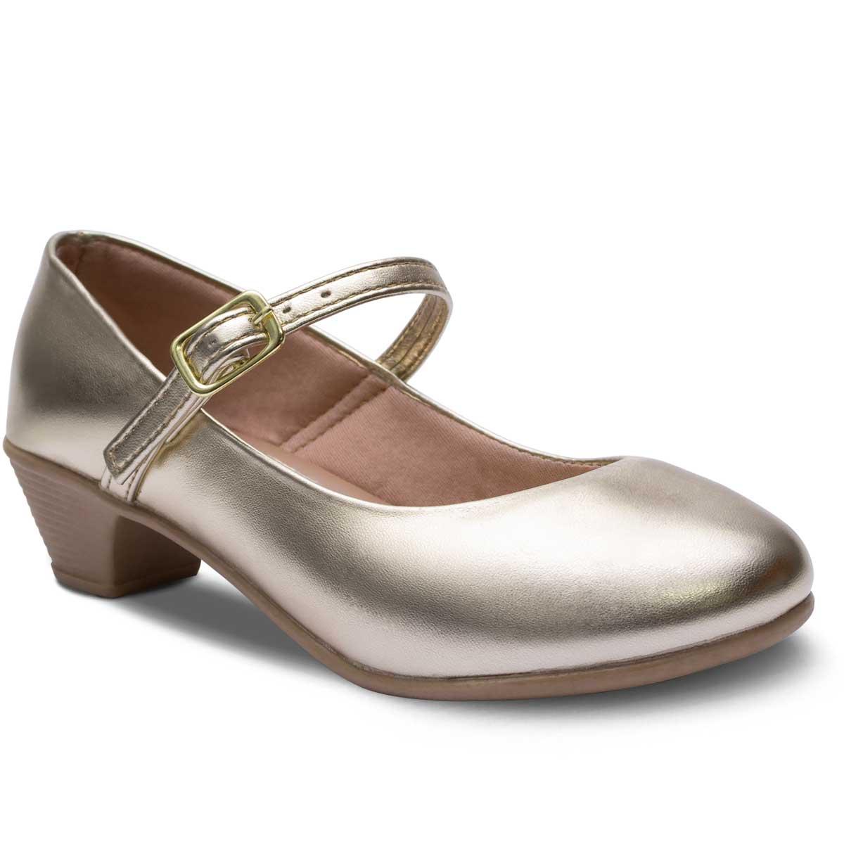 Sapatilha Infantil Feminina Salto Sandalia Sapato Boneca Cor