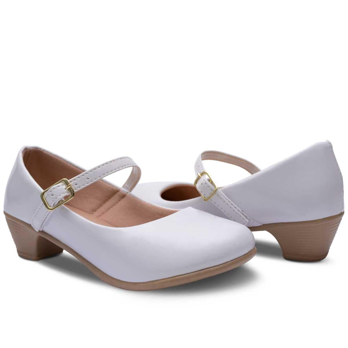 Sapatilha Infantil Feminina Salto Sandalia Sapato Boneca Cor