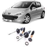 Amortecedor + Kit Batente Peugeot 307 Dianteiro 2002 Até 2011 O Par