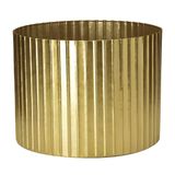 Cachepot De Metal 3d Dourado 22x29cm