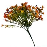 Kit com  10 Buquês de Mini Flores Laranja com 6 galhos