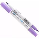 Caneta Marcador Artístico Marvy Uchida Ceramic Twin Marker Ponta Dupla no. 106 Amethyst 335-106