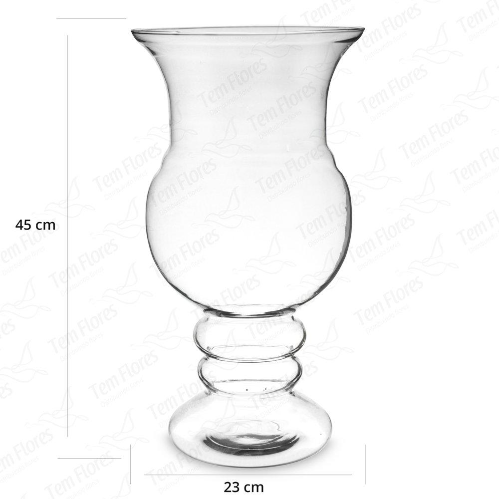 Vaso De Vidro Para Decoração Italia 45x23