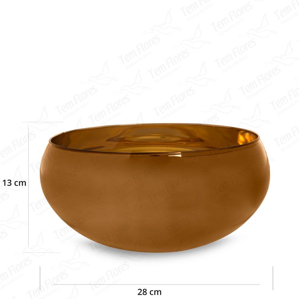 Vaso De Vidro Para Decoração Espelhado Pequeno 28x13