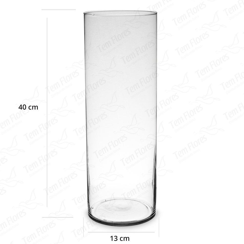 2 Pçs De Vaso De Vidro Para Decoração Tubo De Vidro 40x15