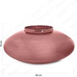 Vaso De Vidro Para Decoração Espelhado Terrario 40x18