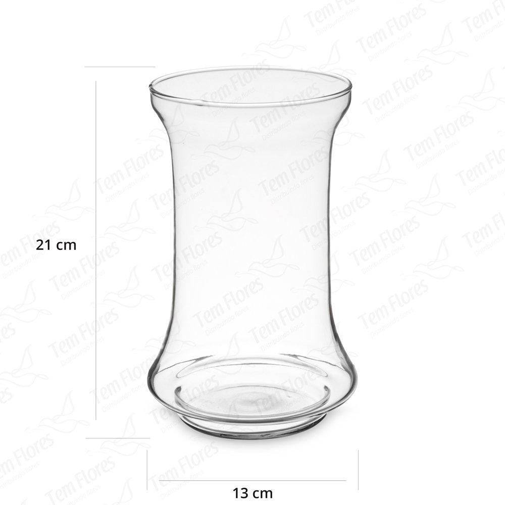 Vaso De Vidro Para Decoração Haiti 21x13