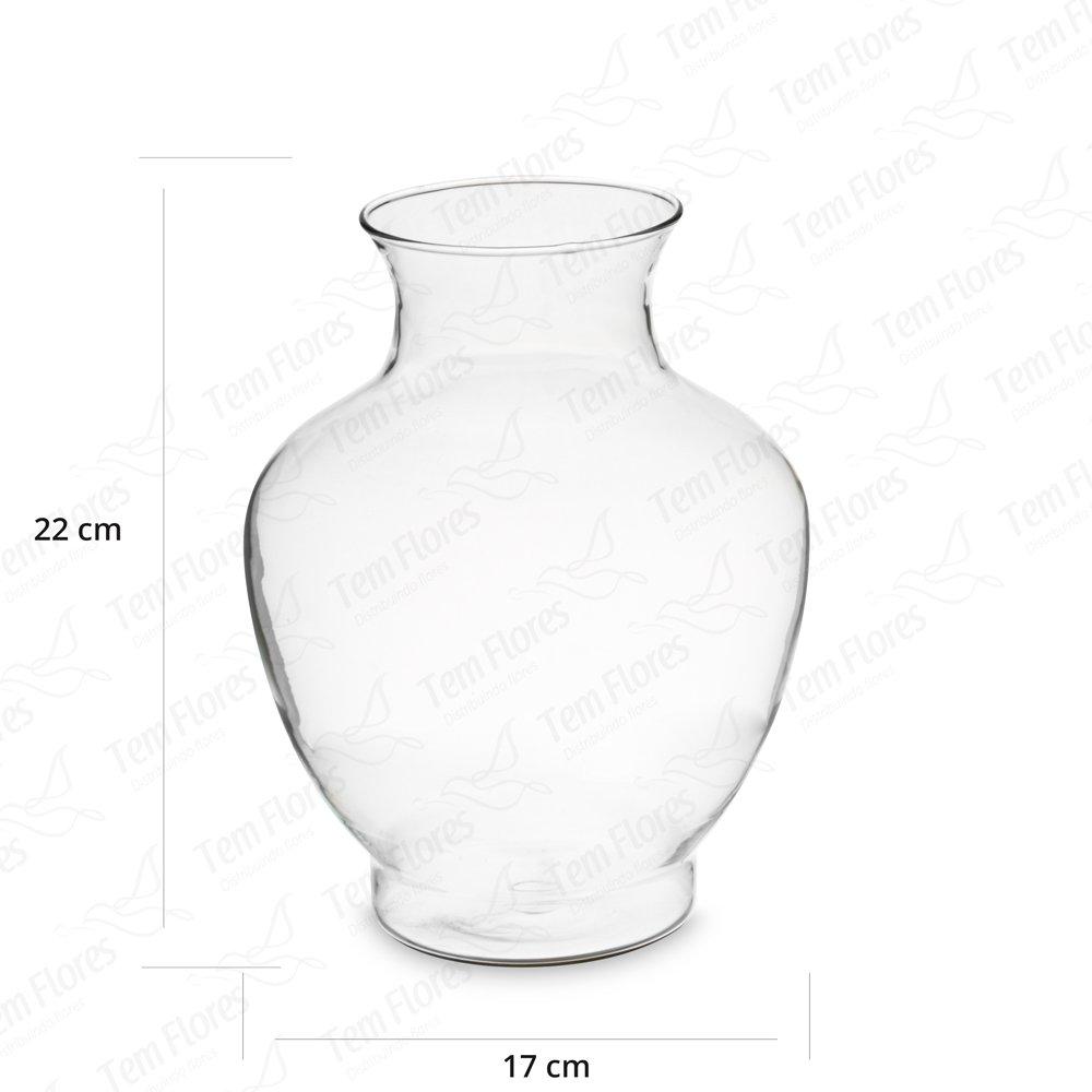 3 Pçs De Vaso De Vidro Para Decoração Monique 22x17