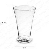 Vaso De Vidro Para Decoração Barcelona Grande 25x16