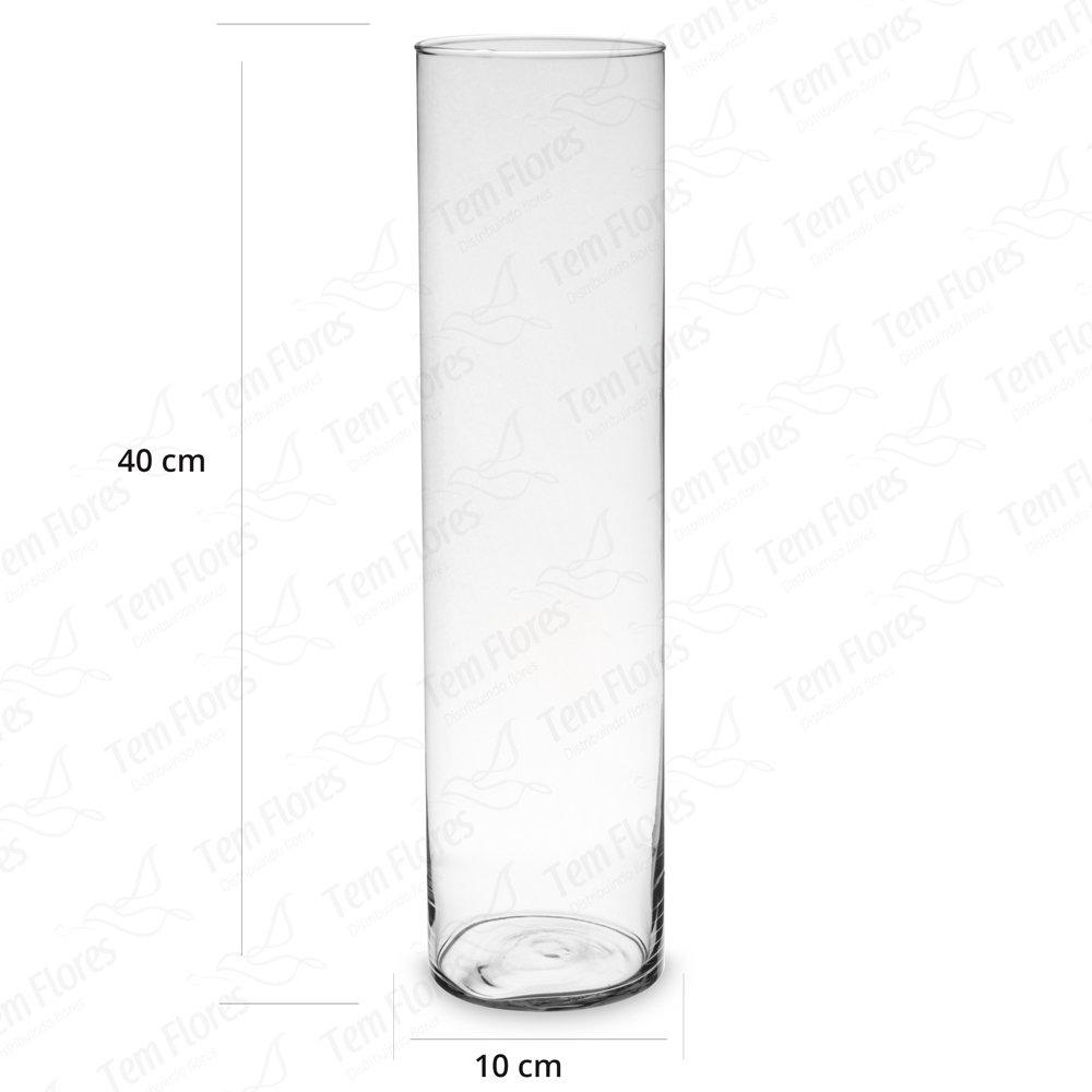 2 Pçs De Vaso De Vidro Para Decoração Tubo De Vidro 40x10