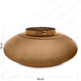 Vaso De Vidro Para Decoração Espelhado Terrario 40x18