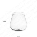 Vaso De Vidro Para Decoração Conhaque Mundi 15x15