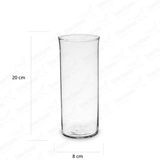 Vaso De Vidro Para Decoração Tubo De Vidro 22x8