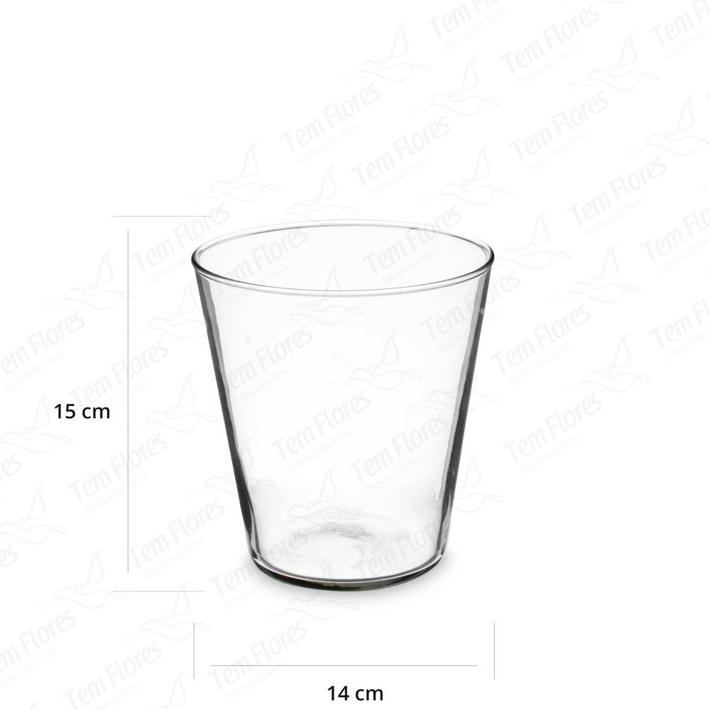 Vaso De Vidro Para Decoração Hungria 15x14