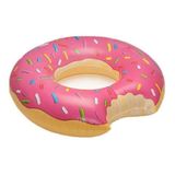 Boia Inflável Gigante Donut Rosa 90 cm