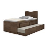 Bicama Com Auxiliar Bi Box Solteiro Rubi Incabras Mdf