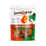 Petisco Jack&amp;pup Orelha Suína Tiras Para Cães 80g