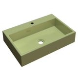 Cuba Pia De Apoio Para Banheiro  Retangular Florenza RT55 Verde Acqua C08 - Mpozenato