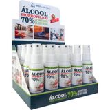 Álcool Isopropílico 70% 60ml Pump Implastec - Cx / 20