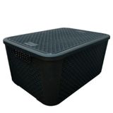 Caixa Organizadora Rattan 42 Litros 2071 Plasnew