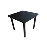 Mesa Preta Quadrada Desmontável 83 Cm - Gibafer