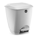 Lixeira Com Pedal Plástico Gold 12l Branca Uz Utilidades
