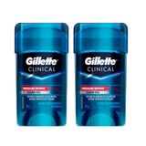 Kit Desodorante Gillette Clinical Gel Pressure Defense 45g Com 2